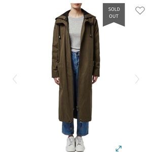 TopShop Hooded Suede Coat